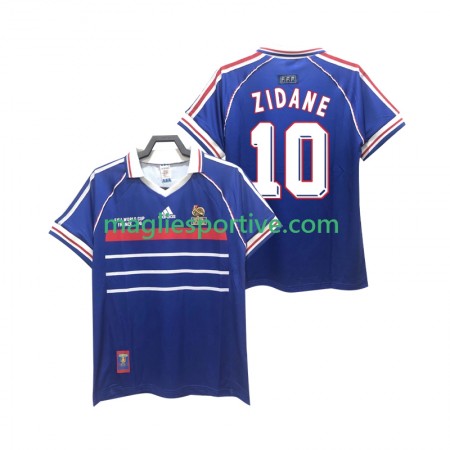 Completo Calcio Francia ZIDANE 10 Retro Divisa Prima 1998